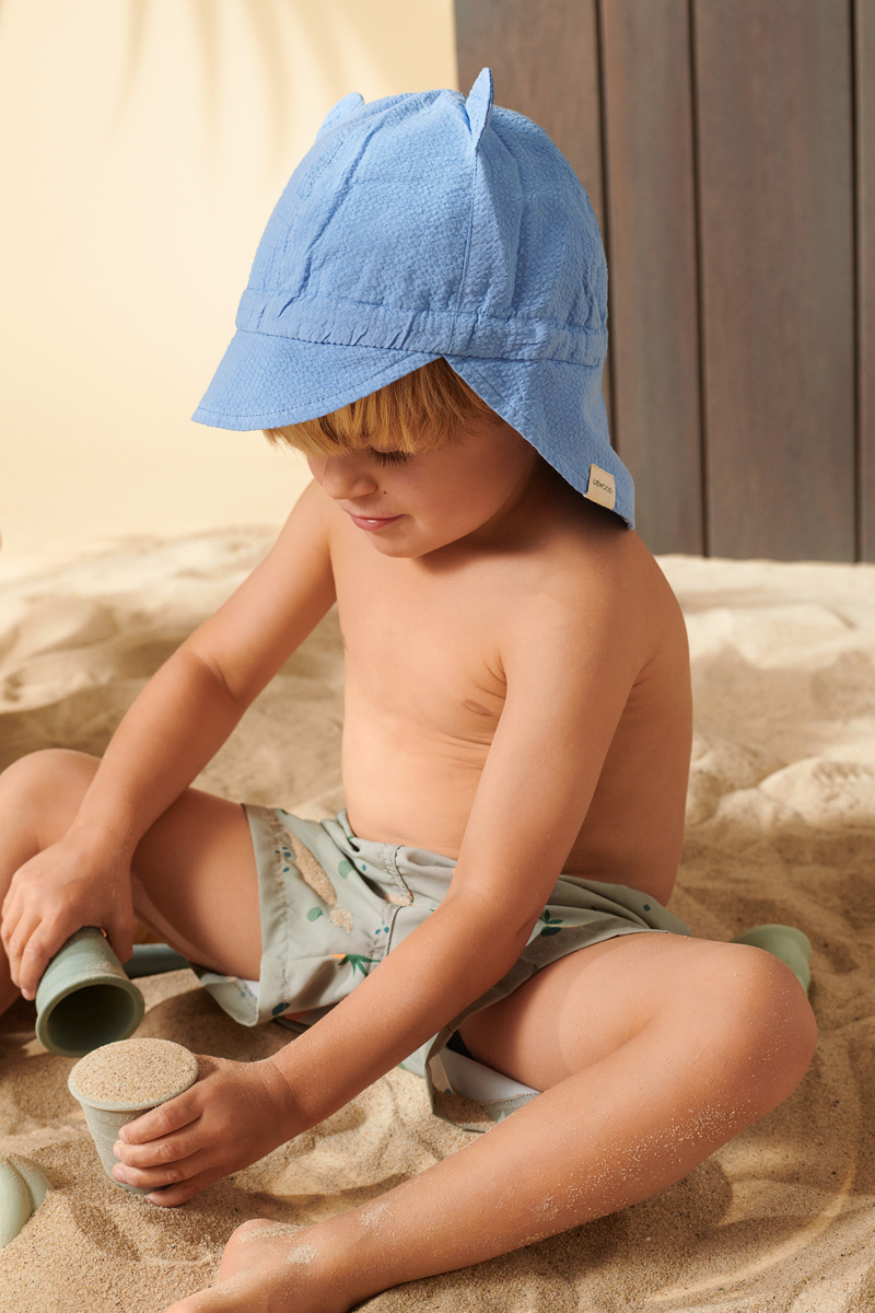Liewood - Chapeau de soleil bébé et enfant Levi réglable en coton biologique