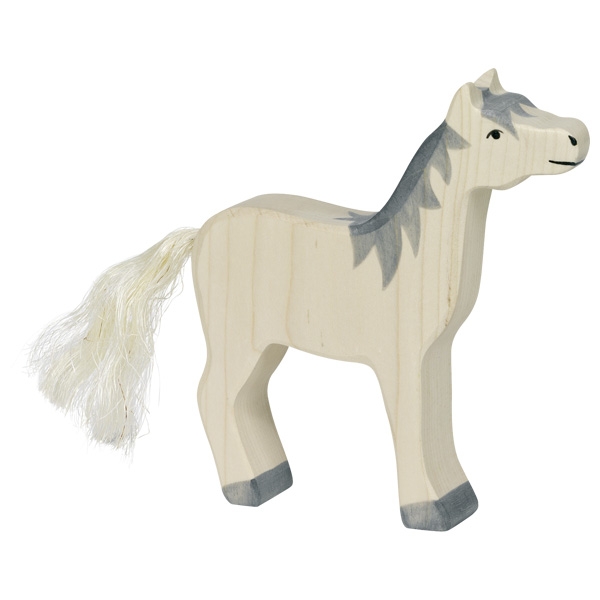 figurine en bois Holztiger cheval, animal en bois