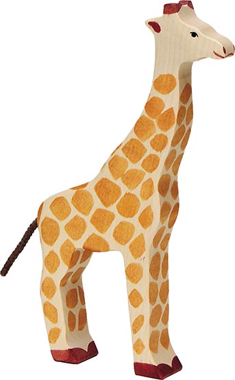 figurine en bois Holztiger girafe, animal en bois