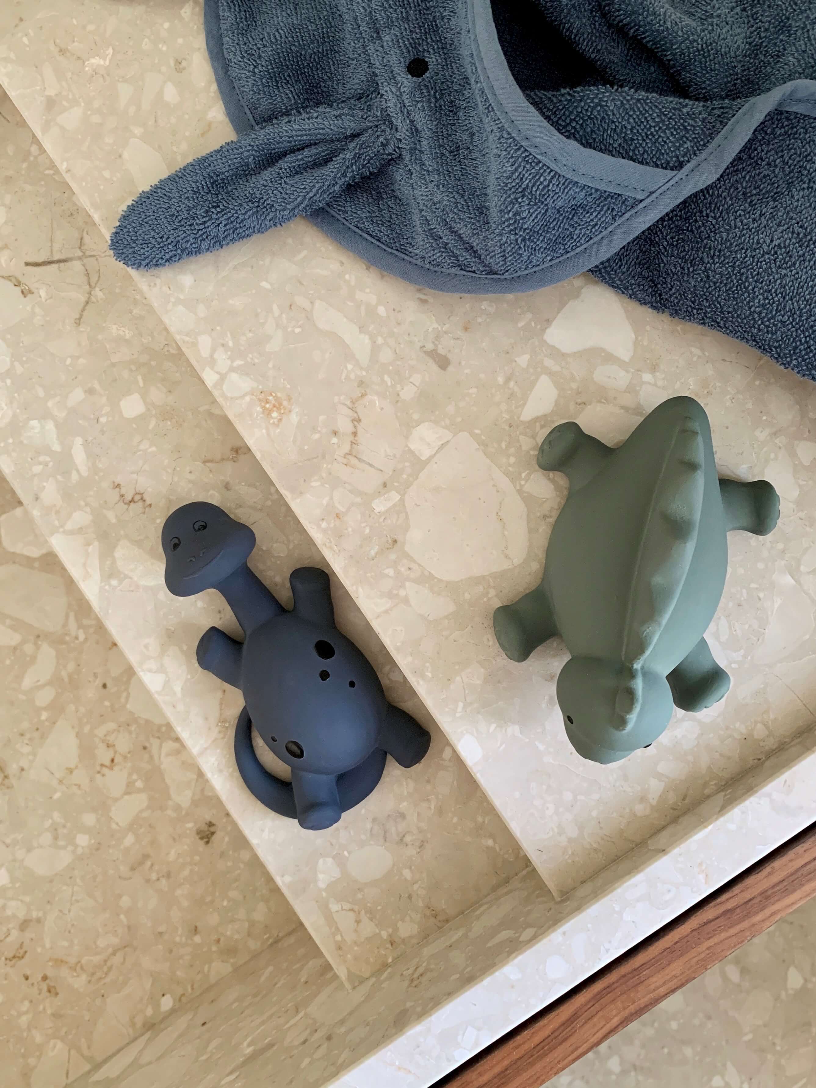 jouets de bain sans plastic sans trou