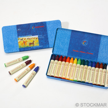 Stockmar - Crayon de cire d'abeilles 16 couleurs