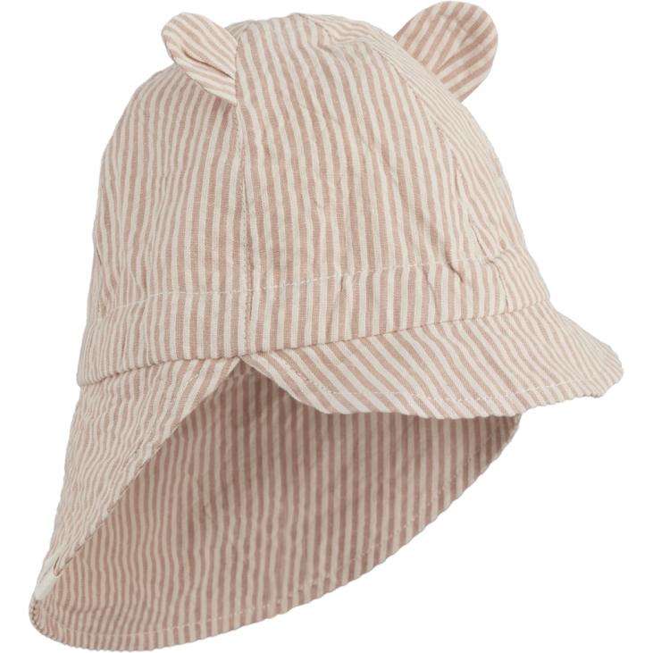 Liewood - Chapeau de soleil bébé Gorm réglable en coton bio