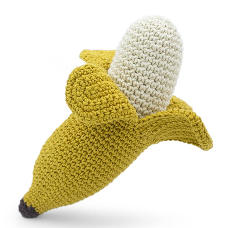 Myum - Hochet Banane en coton biologique