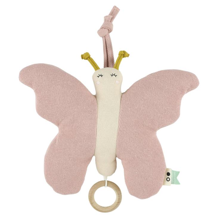 Trixie - Mobile musical Papillon en coton bio