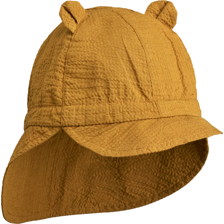 Liewood - Chapeau de soleil bébé Gorm uni - caramel
