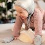 Disana - Moufles bébé en tricot 100% laine mérinos bio GOTS