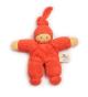 Nanchen - Doudou poupée bio Pimpel Couleur : Orange rouge