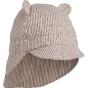 Liewood - Chapeau de soleil bébé Gorm réglable en coton bio Couleur : 0928 Y/D stripe: Dark rose/ecru