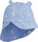 Liewood - Chapeau de soleil bébé Gorm réglable en coton bio Couleur : 9672 Seaside sky blue