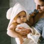Popolino - Serviette de bain à capuche pour bébé certifié GOTS