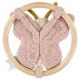 Trixie - Hochet en bois et coton bio papillon