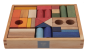 Wooden Story - Set de 30 blocs en bois, arc en ciel
