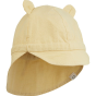Liewood - Chapeau de soleil bébé et enfant Levi réglable en coton bio Couleur : 9522 Wheat yellow