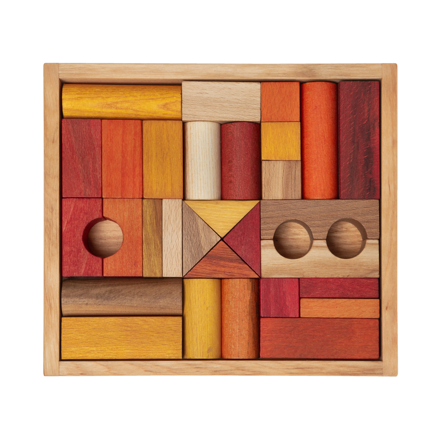 Wooden Story - Set de 30 blocs en bois